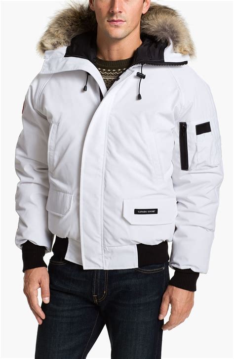 canada goose chilliwack bomber jacket white